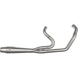 Sawicki 2-1 Stainless Full Length Cannon Exhaust for 2018-2024 Harley Softail - Brushed