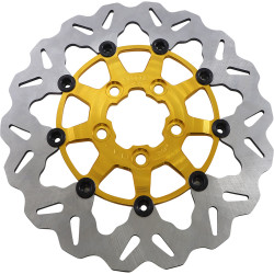 GBrakes 11.5" Full-Floating Wave Rear Brake Rotor for 2000-2020 Harley Models* - Gold