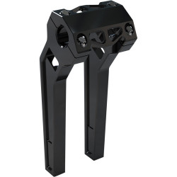 LA Choppers 10" Pullback Performance Risers & Top Clamp - Black