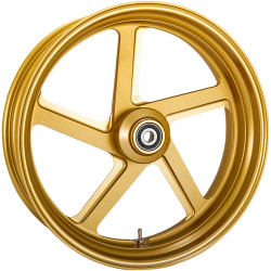 Performance Machine 18" One-Piece Aluminum Rear Wheel for 2009-2021 Harley Touring - Pro-Am Gold-Ops