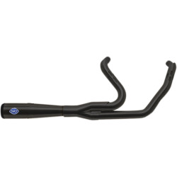 S&S Diamondback 2-1 Black Exhaust for 2017-2023 Harley Touring - 50 State Legal