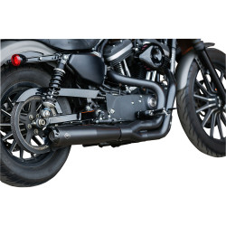 S&S Black Superstreet 2-1 Exhaust for 2014-2022 Harley Sportster