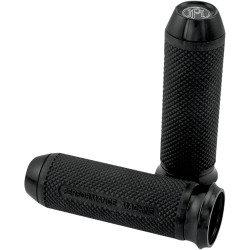 Performance Machine Elite Grips for Harley Electronic Throttle - Black