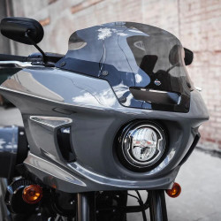 Klock Werks Flare Windshield for 2022-2026 Harley Low Rider ST - Dark Smoke
