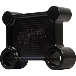 Hofmann Designs Billet Pull Back Plate for Harley Batwing - Black