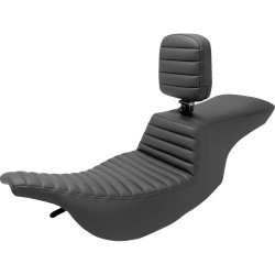 Saddlemen Tour Step-Up Seat & Backrest for 1997-2007 Harley Touring - Tuck-n-Roll
