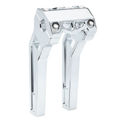 LA Choppers 8" Pullback Performance Risers & Top Clamp - Chrome