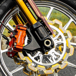 Custom Cycle Radial Caliper Mounts for 2018-2023 Harley Low Rider S/ST