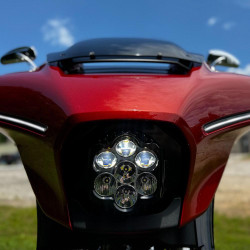 Custom Dynamics Shark Demon Performance LED Headlight for 2024-2026 Harley Street Glide