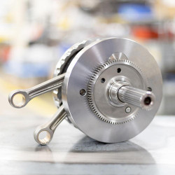 S&S 4-3/8" Stroke Flywheel with Full Width Rods and Balancer Gear for Harley M8