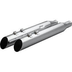 Khrome Werks 4" HP Plus Slip On Mufflers for 2017-2025 Harley Touring - Slash Up