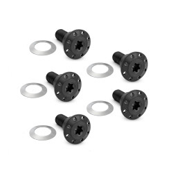 Arlen Ness Titanium Floating Rotor Hardware for Dyna & V-Rod - Black
