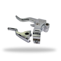 1FNGR Easier Pull Hand Levers for 2008-13/2021-2023 Harley Touring - Chrome