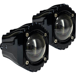Custom Dynamics Shark Demon LED Fog Lights for Harley Softail, Touring