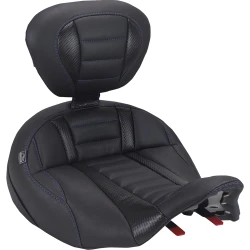 Mustang Deluxe Touring Seat with Backrest for 2024-2026 Harley Touring