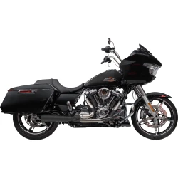 Trask Assault 2-1 Exhaust for 2024-2026 Harley Touring - Black / Polished