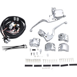 Drag Specialties Handlebar Control Kit w/ Switches for 1996-2006 Harley - Chrome
