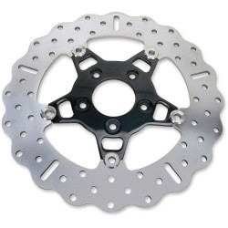 EBC 5-Button Floating Contour Stainless 11.5" Front Rotor for 2000-2014 Harley - Black
