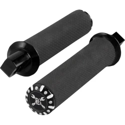 Burly Hawk Foot Pegs for Harley - Black