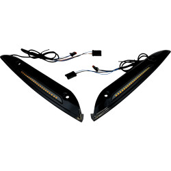 Custom Dynamics LED Windshield Trim w/ Auxiliary Turn Signals for 2015-2023 Harley Road Glide