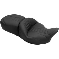 Mustang One-Piece Deluxe Touring Seat for 2008-2023 Harley Touring