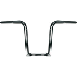 Wild 1 Chubby 1-1/4" Outlaw'z Ape Hanger Handlebars for Harley - 12" Chrome