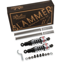 Burly Chrome Slammer Lowering Kit for 1999-2013 Harley Touring w/o Cartridge Forks