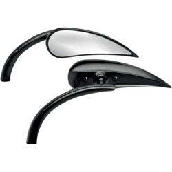 Arlen Ness Rad II Teardrop Micro Mirrors - Black