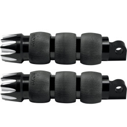 Avon Air Cushioned Excalibur Foot Pegs for Harley - Black