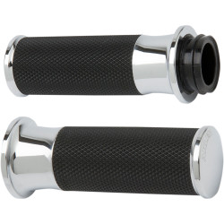 Arlen Ness Smoothie Fusion Grips for Harley Electronic Throttle - Chrome