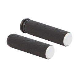 Arlen Ness Knurled Grips for Harley - Chrome