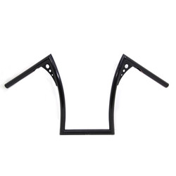 V-Twin 15" Black Z-Bar Handlebars for Harley