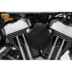 V-Twin Black Round Mesh Air Cleaner for 1991-2016 Harley Sportster