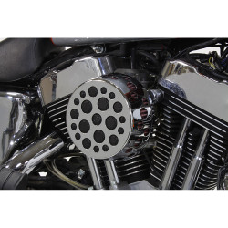 V-Twin Chrome Round Hole Pattern Air Cleaner for 1991-2016 Harley Sportster