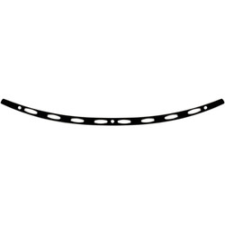 Memphis Shades Ellipse Stainless Steel Windshield Trim for Harley Touring