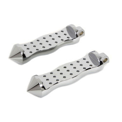 V-Twin Chrome Form Factor Foot Pegs for Harley