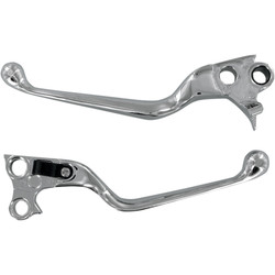 Drag Specialties Chrome Wide Blade Hand Levers for Harley