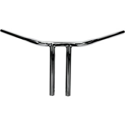 Drag Specialties 1-1/4" Buffalo 10" Straight Risers T-Bar Handlebars - Chrome