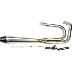 Sawicki Speed Shop Stainless Exhaust for 1991-2017 Harley Dyna - Brushed