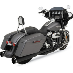 Khrome Werks 2-2 3-Step Dominator Exhaust for 2017-2024 Harley Touring - Black