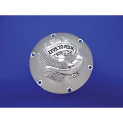 V-Twin Chrome Eagle Spirit Derby Cover for 2004-2017 Harley Sportster