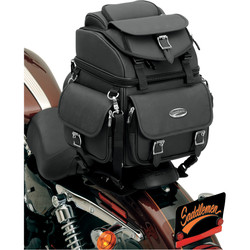 Saddlemen BR1800EX/S and BR3400EX/S Combination Backrest, Seat and Sissy Bar Bag