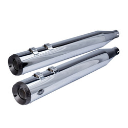 S&S 4" Grand National Slip-On Exhaust Mufflers for 1995-2016 Harley Touring - Chrome