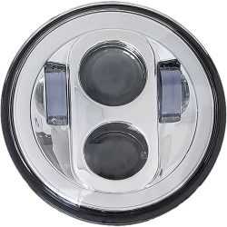 Pathfinder 5-3/4" LED Headlight with Full Halo - Chrome