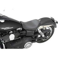 Saddlemen S3 Super Slammed Solo Seat for 2006-2017 Harley Dyna - Leather-Grain SaddleHyde