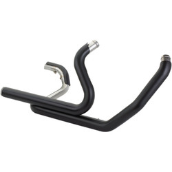 S&S Power Tune Dual Headers Exhaust for 2017-2022 Harley Touring - Black