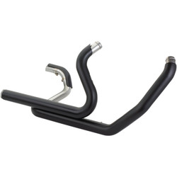 S&S Power Tune Dual Headers Exhaust for 2017-2023 Harley Touring - Black