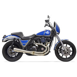 Bassani High Horsepower Road Rage 2-Into-1 Stainless Exhaust for Harley FXR