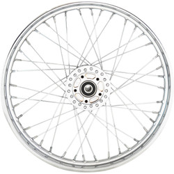 Drag Specialties 21" x 2.15" Laced 40-Spoke Front Wheel for 2006-2007 Harley Sportster - Single Disc
