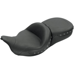 Mustang Super Touring Seat for 2008-2023 Harley Touring - Black Pearl